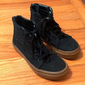 Vans Black Skateboard Shoes - Size 13.5 Kids